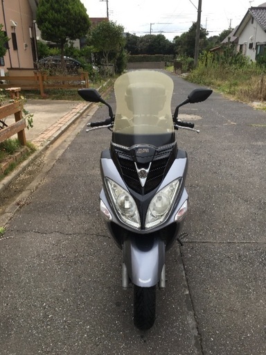 ビッグスクーター125ccジャンクタイヤパンク修理歴有り