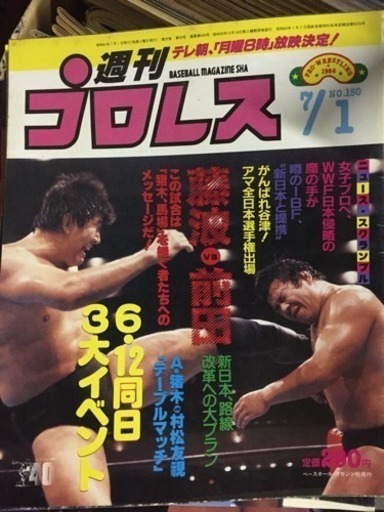古い雑誌、ポスター プロレス他