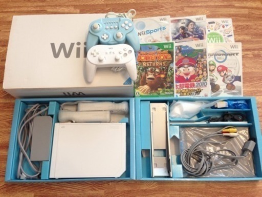 wiiセット  本体 桃鉄 マリオカート 別売コントローラー
