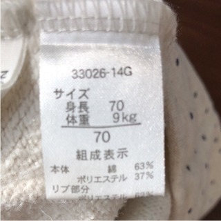 赤ちゃん本舗 フード付 ドット柄 パーカー 70 R E 三河安城の子供用品の中古あげます 譲ります ジモティーで不用品の処分 赤ちゃん本舗 フード付 ドット柄 パーカー 70 R E 三河安城の子供用品の中古あげます 譲ります ジモティーで不用品の処分