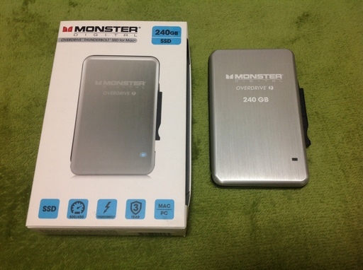 周辺機器 MONSTER THUNDERBOLT SSD for Mac 240GB