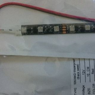 LEDテープ 正面発光レッド 10㎝ 2本セット