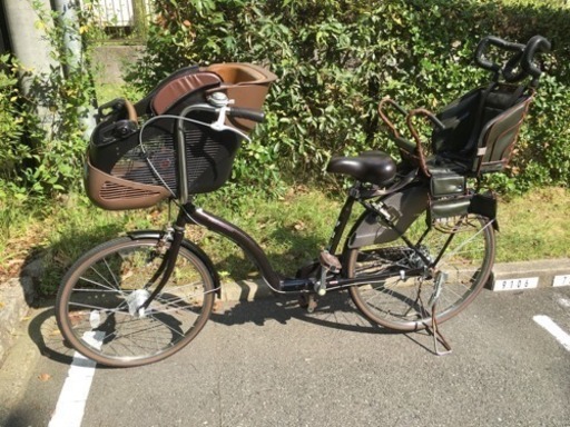 超美品の 2人子乗せ自転車 26インチ 配達可 子供 ママチャリ 前後 チャイルドシート その他