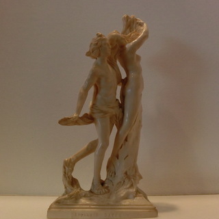 A.SANTINI APOLLO E DAFNE アポロとダフネ像　ベルニーニ作ギリシャ女神彫刻像レプリカ　イタリア製　西洋彫刻　芸術　美術　アート　デッサン　置物