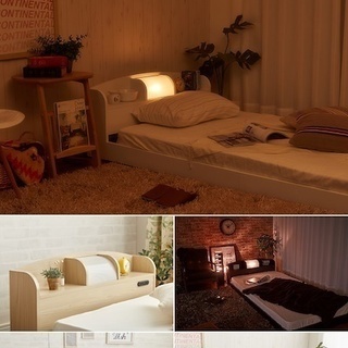 新品 Q449915976　フロアベッド セミダブルベッド 全国発送　*クレジットカート、代引き不可  