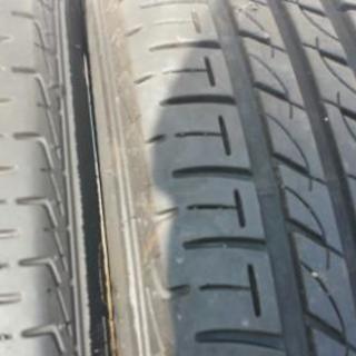 155-65-R14バリ山ダイハツ純正アルミ4本