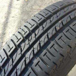 155-65-R14バリ山ダイハツ純正アルミ4本