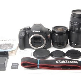 ◆ボディ超極上☆ショット数わずか2072回！◆キャノン Canon EOS Kiss X4 Wズームセット！ゆうパック代引き発送！送料無料！手数料無料！