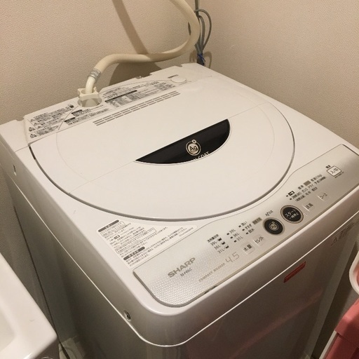 洗濯機 SHARP4.5kg
