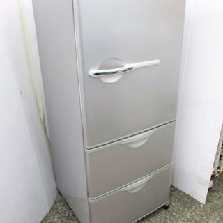 Sanyo2007年式中型255リットル3ドアノンフロン冷凍冷蔵...