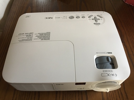 NEC NP115J 2500ルーメン 稼働時間110時間 ランプ残量97%