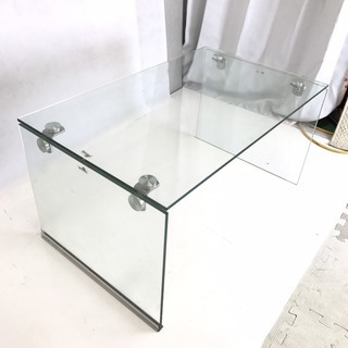 ガラステーブル ローテーブル オシャレ 幅75㎝ TK 1012-6