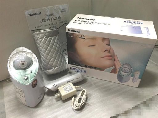 美品 National エステジェンヌ イオンスチーマー ナノケア(クールパター付) EH2492-G