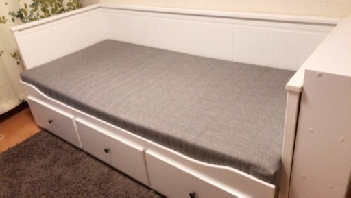 Ikea デイベッドフレーム Hemnes じゃの 公津の杜のベッド ダブルベッド の中古あげます 譲ります ジモティーで不用品の処分