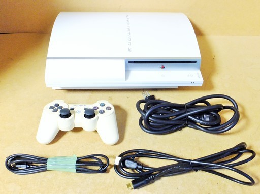☆\tソニー SONY CECHL00 Play Station3 プレイステーション3本ックホワイト◆映画や音楽も視聴できるマルチなゲーム機♪