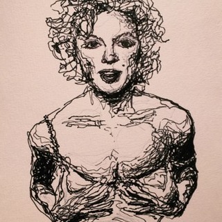 《終了》 Marilyn Monroe  drawing