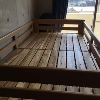 木製ロフトベッドです！