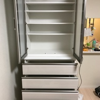 【値下げ中】ニトリ 食器棚(ポスティア 80DB WH)