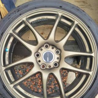 近郊お届けします。ガリ傷無し！18インチ7.5J +53 5H PCD114.