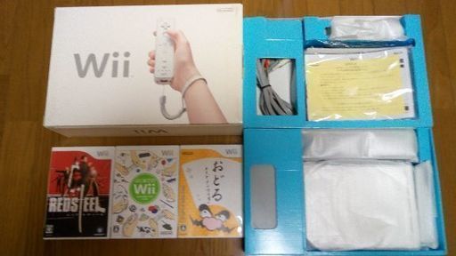 売却済み 初期型wii本体 コントローラー1個 ソフト3本 中古 多少の傷と変色あり ゆっぴ 鷲津のテレビゲーム Wii の中古あげます 譲ります ジモティーで不用品の処分