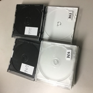 CD／DVD／BR収納　薄型プラスチックケース500枚　