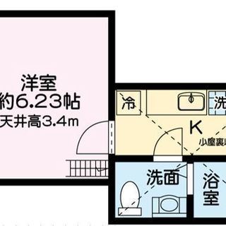 【仲介手数料無料！】駅10分　ＢＴ別コミコミ10万ＯＫ　4.6帖ロフト付　天井高3.4ｍ − 埼玉県