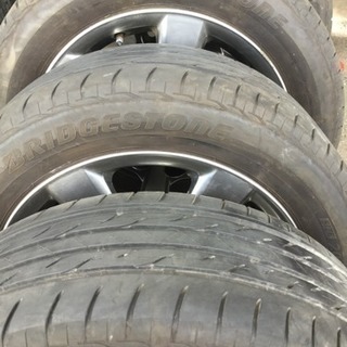 トヨタ純正 16インチ アルミホイール タイヤセット バリ溝