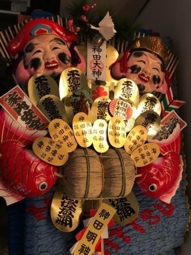 商談中 神田明神 豪華 熊手 10万円の品 高さ1cm 幅67cm 厚さ15cmくらいの大きな熊手 銀座江戸市 東銀座の年中行事用品 お正月 の中古あげます 譲ります ジモティーで不用品の処分