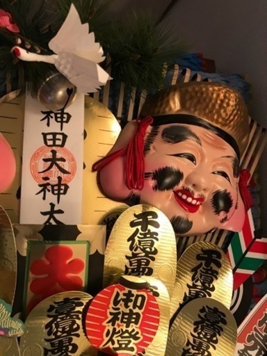 商談中 神田明神 豪華 熊手 10万円の品 高さ1cm 幅67cm 厚さ15cmくらいの大きな熊手 銀座江戸市 東銀座の年中行事用品 お正月 の中古あげます 譲ります ジモティーで不用品の処分