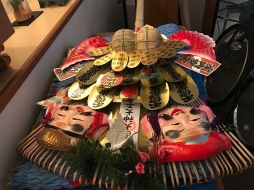 商談中 神田明神 豪華 熊手 10万円の品 高さ1cm 幅67cm 厚さ15cmくらいの大きな熊手 銀座江戸市 東銀座の年中行事用品 お正月 の中古あげます 譲ります ジモティーで不用品の処分