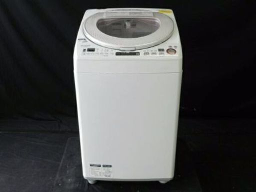 2016年式SHARP 大型8キロ洗濯乾燥機です 取り扱い説明書付き 配達無料です！