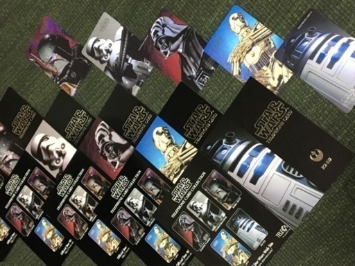 『スターウォーズ』台紙付き 未使用テレカ5枚セット