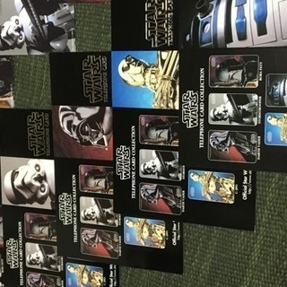 『スターウォーズ』台紙付き 未使用テレカ5枚セット