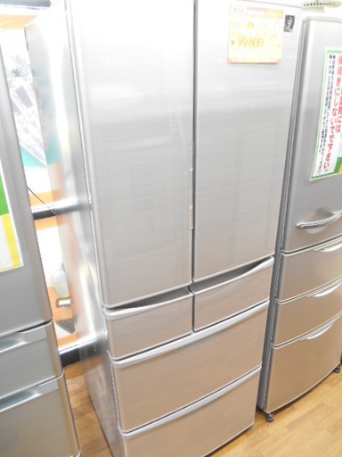 【行橋市行事 直接引取】シャープ 6ドア冷蔵庫 430L SJ-XF44B 16年製
