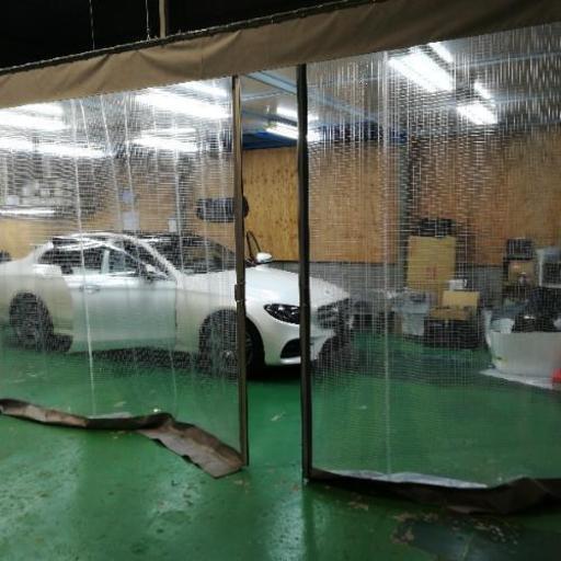 【引取専用】工業用カーテン ハウス 天井ビニトップ