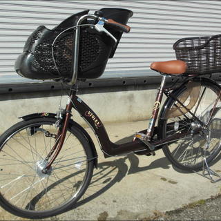◆◇　子供２人同乗推奨！　【サカモト：ヴァイオレット　ビューティー】　アウトレットにつき安価にて！　前後タイヤ交換・他整備済み！　お届けいたします！　【注意：電動アシスト自転車ではありません】◇◆