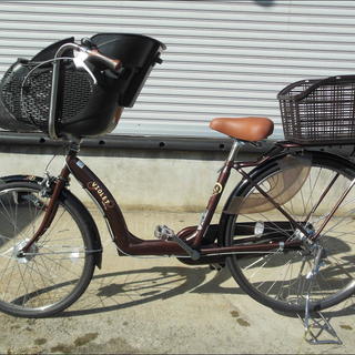 ◆◇　子供２人同乗推奨！　【サカモト：ヴァイオレット　ビューティー】　アウトレットにつき安価にて！　前後タイヤ交換・他整備済み！　お届けいたします！　【注意：電動アシスト自転車ではありません】◇◆