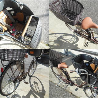 ◆◇　子供２人同乗推奨！　【サカモト：ヴァイオレット　ビューティー】　アウトレットにつき安価にて！　前後タイヤ交換・他整備済み！　お届けいたします！　【注意：電動アシスト自転車ではありません】◇◆