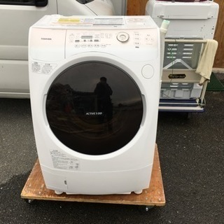 外装洗浄済 東芝 2015年製 9kg ドラム式洗濯乾燥機 マジ...