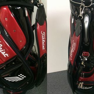 美品 タイトリスト エナメル キャディバッグ CB431 ゴルフバッグ 星 翼