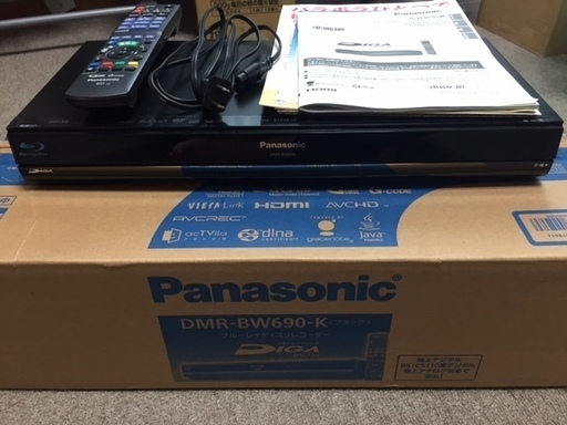 Panasonic DIGA ブルーレイレコーダー DMR-BW690 ２チューナ/動作確認済み
