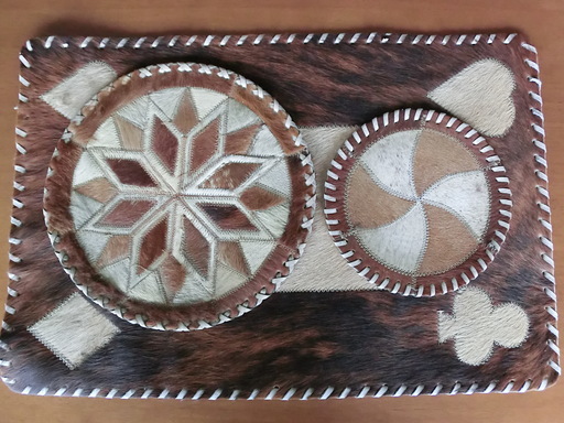 オーストラリアカンガルー毛皮マット　中古　敷物　インテリア雑貨