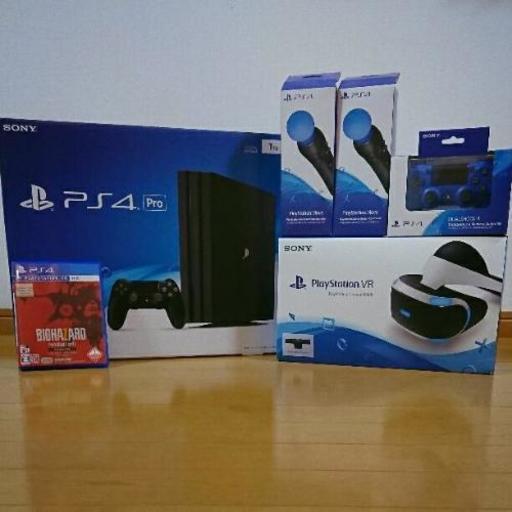 【VR満喫セット】PS4Pro +PSVR +冷却充電スタンド +ソフト +α