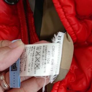 ☆ BURBERRY CHILDREN バーバリー ダウンジャケット 赤 4Y 104㎝