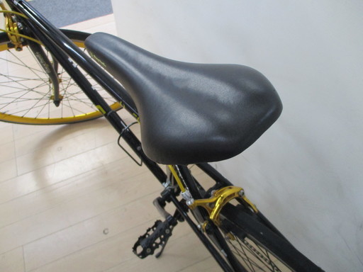 レイチェル ロードバイク R+713 チャリ ブラック ゴールド 自転車 現地