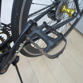 レイチェル　ロードバイク　R+713　チャリ　ブラック　ゴールド　自転車