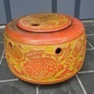 火鉢 金魚鉢 陶器製 昭和 レトロ 古民家 鉢カバー メダカ