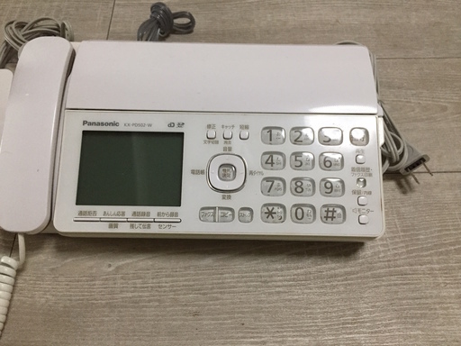 Panasonic KX-PD502-W ファックス電話機　子機付き　新品インクフィルム一つ付き　美品！