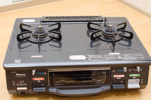 パロマ IC-80BE7-1R ガスコンロ 撫でつけ 新品未使用 都市ガス用 2012年製