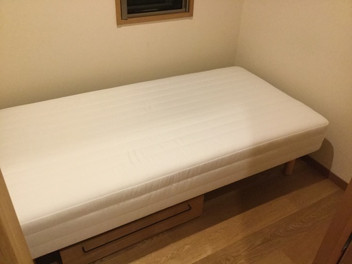 無印良品シングルベッド&ベッドフレーム下収納 (まゆ) 北大路のベッド 